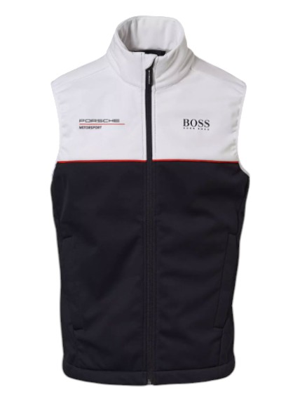 OFERTA05-25 CHALECO MOTORSPORT UNISEX NEGRO-BLANCO TALLA S