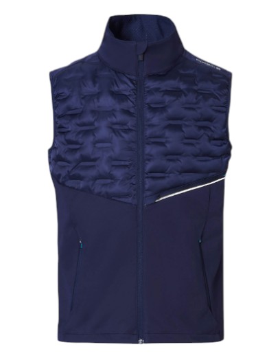 OFERTA05-25 CHAQUETA DEPORTIVA SIN MANGAS HOMBRE AZUL OSCURA TALLA XS