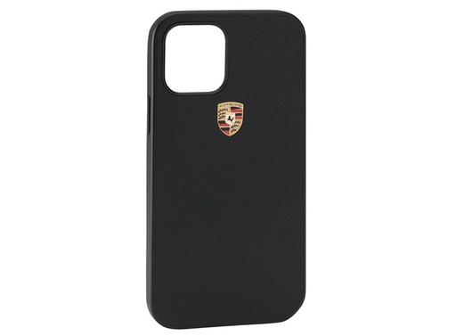 (Oferta 11/24) CARCASA IPHONE 12 MINI CUERO NEGRO PORSCHE